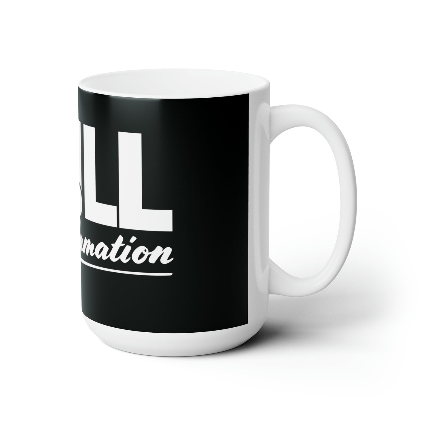 W!LL & The Exclamation 15oz Mug (Black/White)