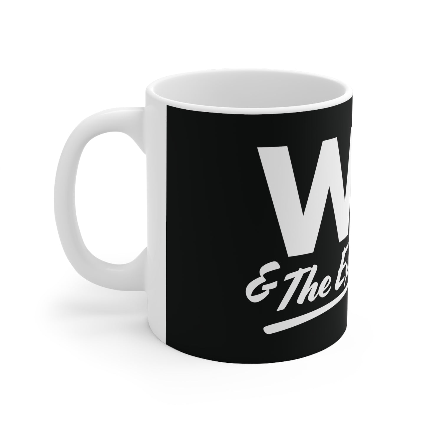 "Will and the Exclamation" Ceramic Mug 11oz (Black/White)