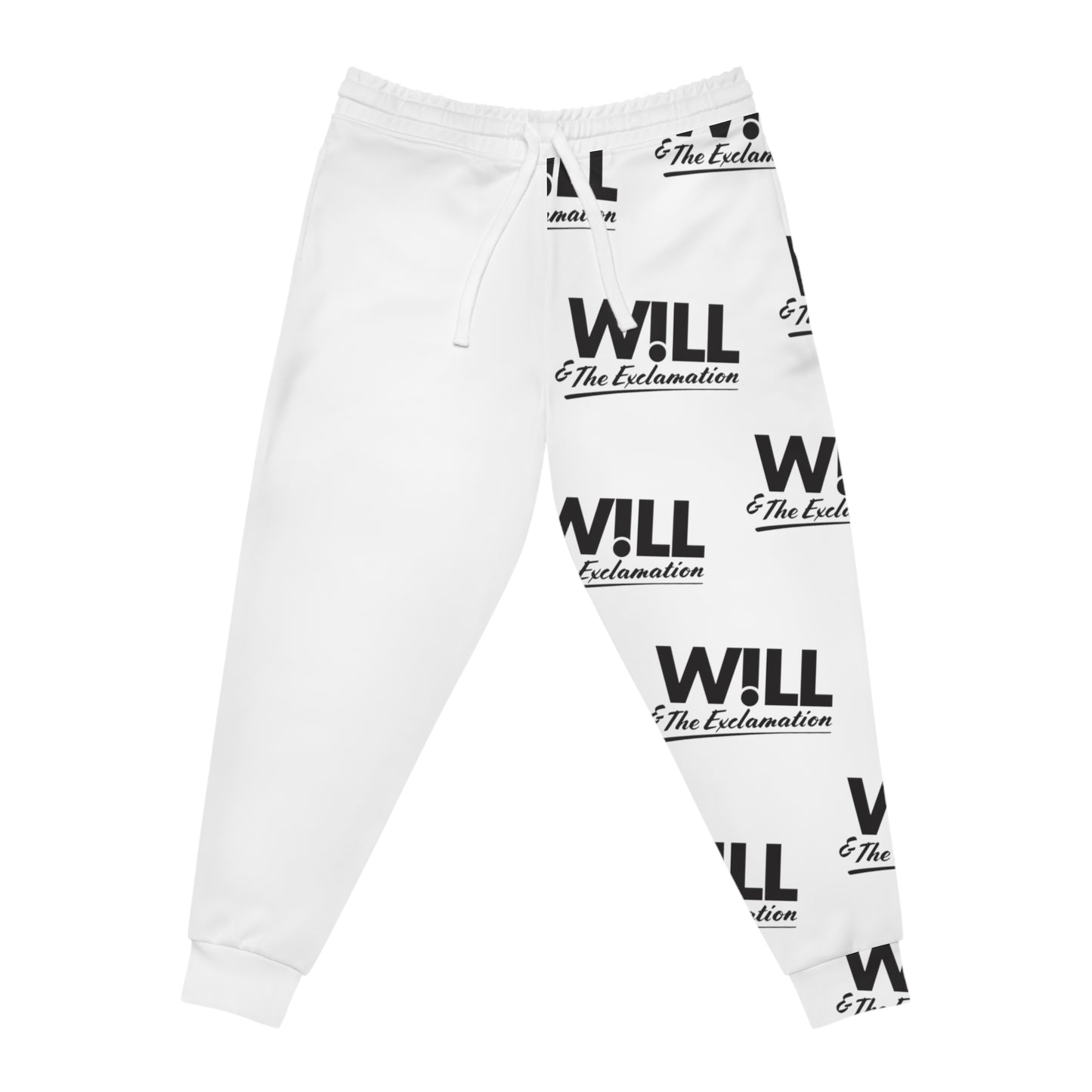 W!LL & The Exclamation Joggers (White) 1 Leg