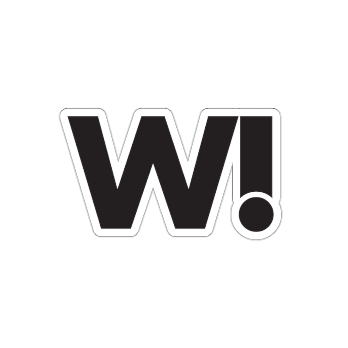 "W!" Brand Stickers