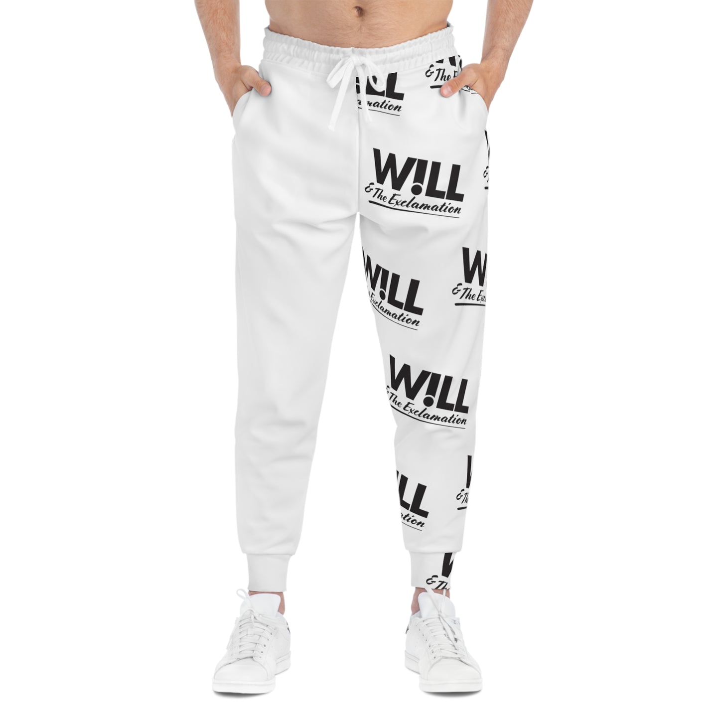 W!LL & The Exclamation Joggers (White) 1 Leg