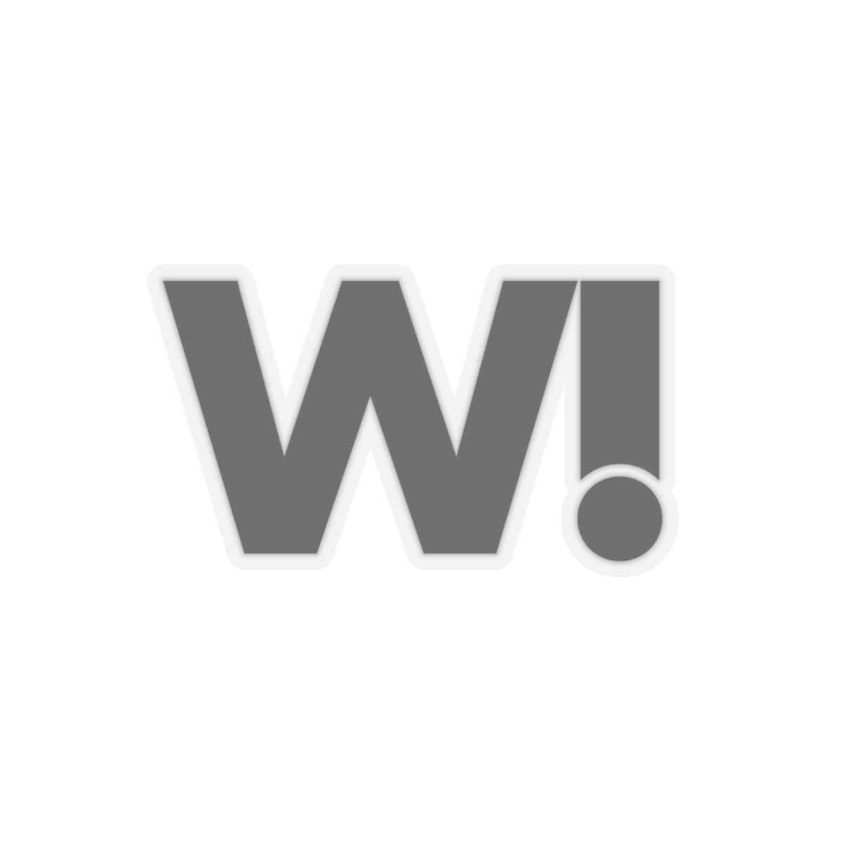 "W!" Brand Stickers